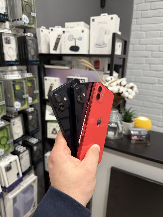 iPhone 12 64/128/256gb red, black 100% батарея, надаєм гарантію