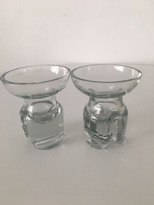 Dwa świeczniki z czasów PRL