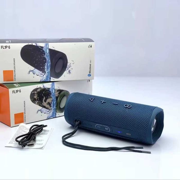 Портативная колонка Boombox Flip 6, Bluetooth, FM радио, USB