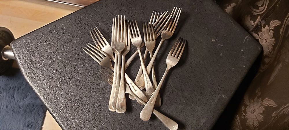 Posrebrzane sztućce