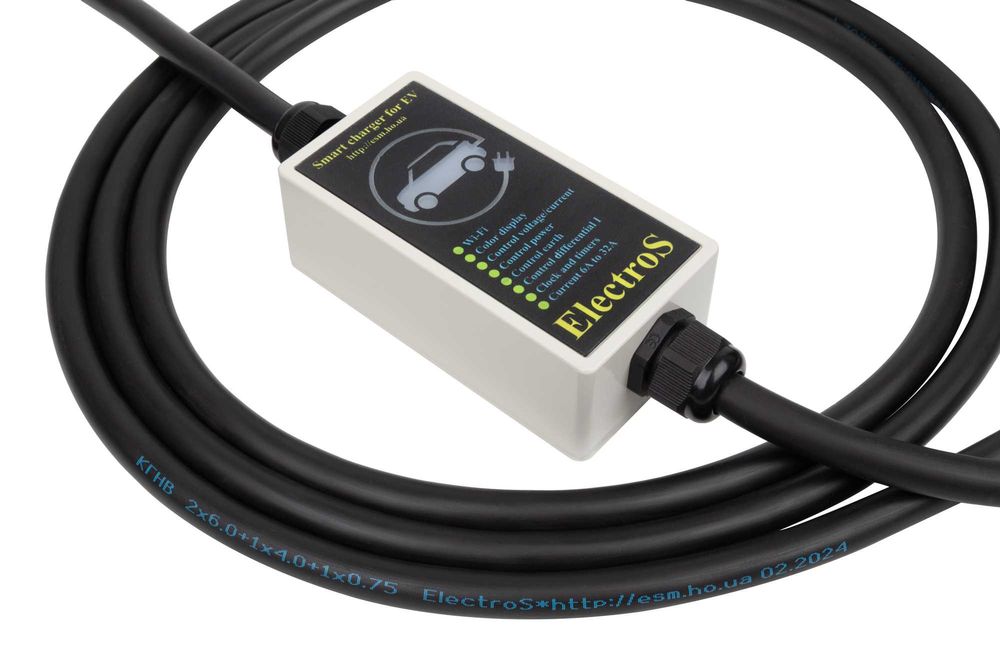 Зарядний пристрій ElectroS WI-FI для авто – Type 2 (7.4 кВт.|32А)