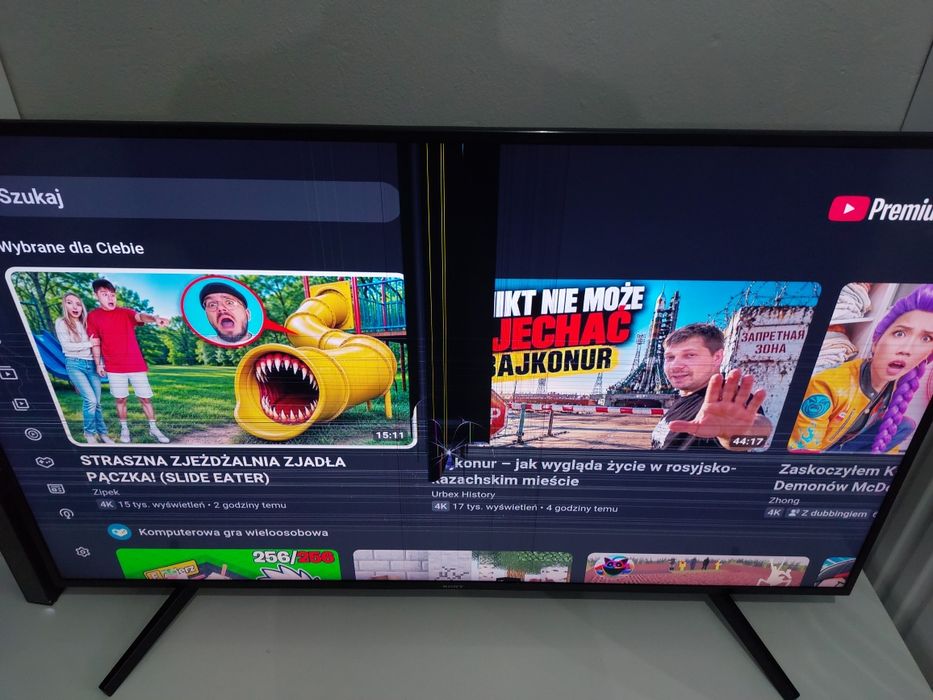 Sony KD55XF7096 LED 4K - uszkodzona matryca