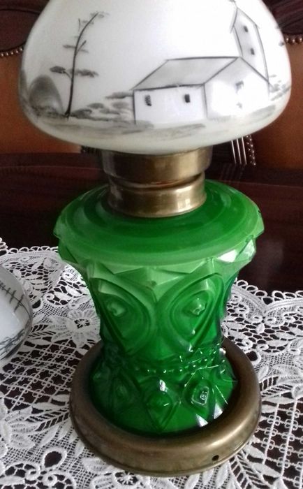 Candeeiro em Vidro Trabalhado