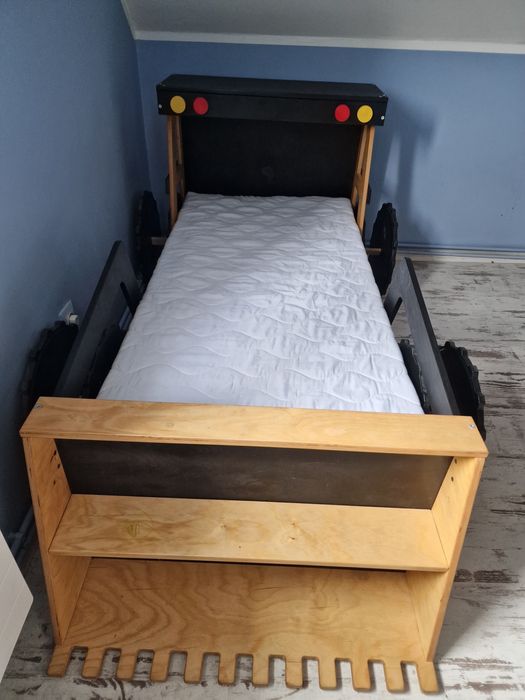 Łóżko koparka dla chłopca 150x75