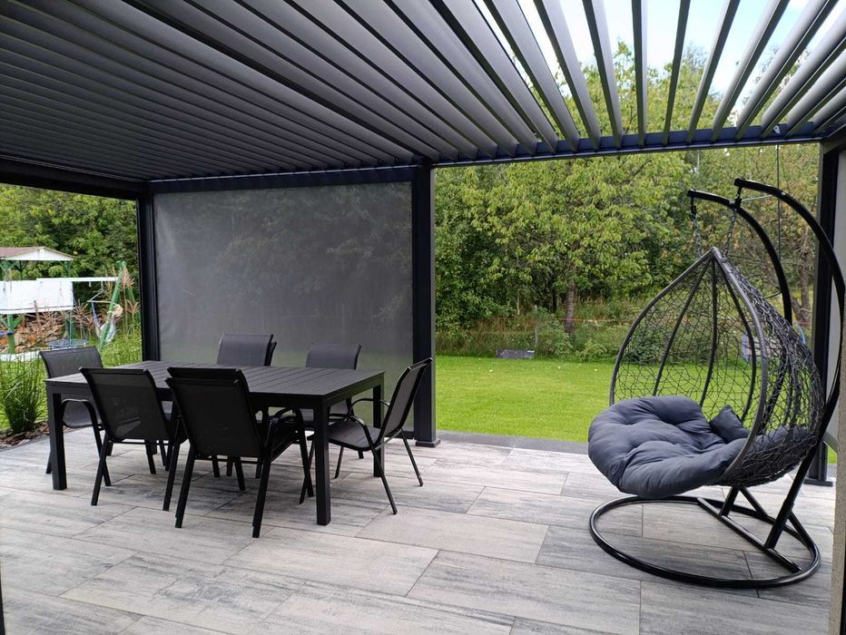 Pergola Ogrodowa 3x4 Zadaszenie Tarasu Lamele Aluminium