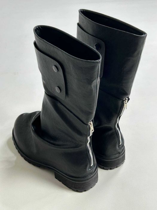 Черевики indie sleeze казаки hedi boy archive boots black архив чорні