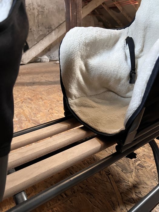 Sanki podwójne, z ocieplaczem, regulowany uchwyt