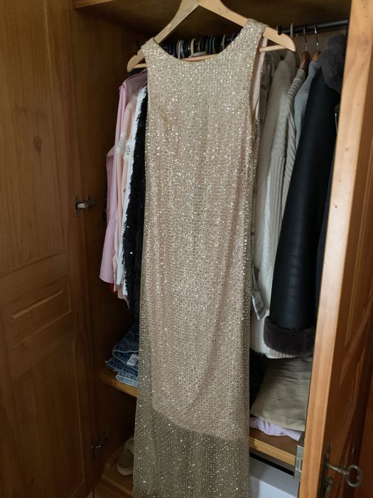 Vestido Cerimónia Dourado (S)