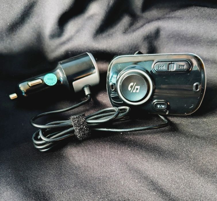 Transmiter FM Bluetooth BC49BQ Szybkie Ładowanie QC 3.0 Rainbow LED