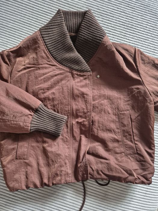 Czekoladowa kurtka bomberka Zara 36/S