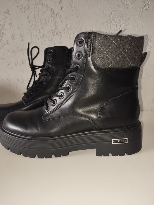 Nowe, czarne botki trapery Esprit r. 42