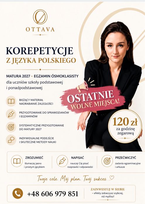 Korepetycje z języka polskiego | Matura | Ósmoklasista