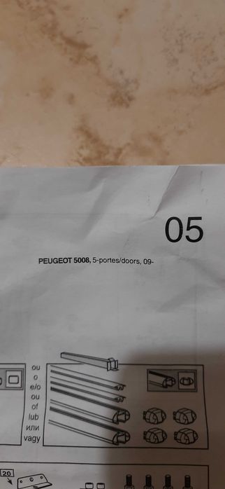 Pes de barras Peugeot 5008