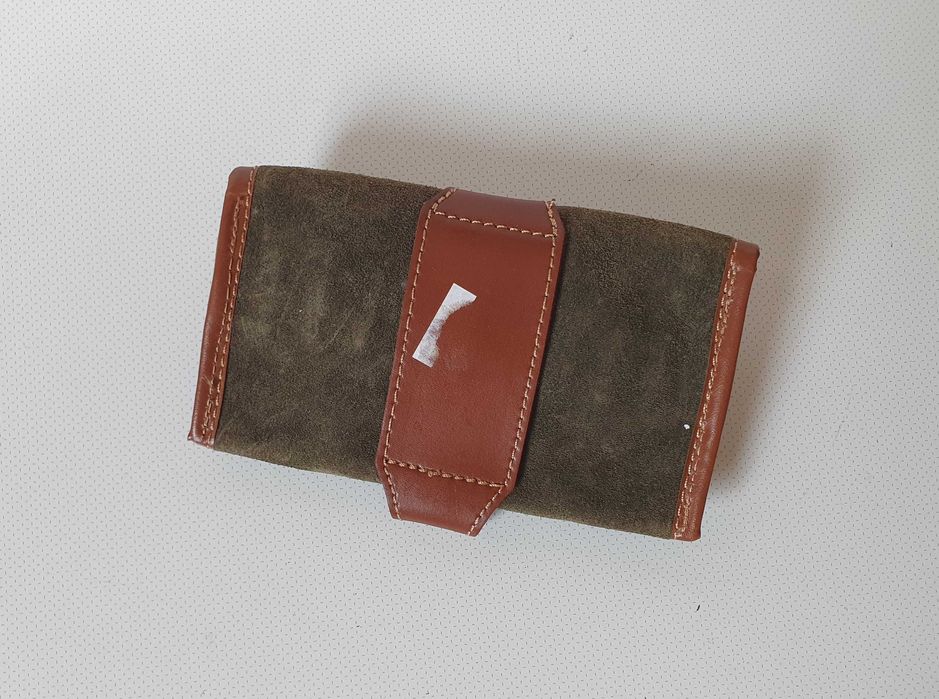 Bolsa Cartucheira para 10 munições de caça grossa, 100% pele - NOVA