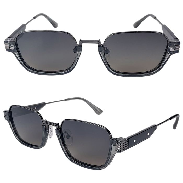 Okulary Przeciwsłoneczne Polaryzacyjne Unisex Szaro-Czarne Gradient