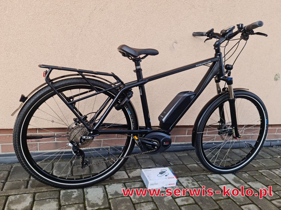 Rower elektryczny męski RIESE MULLER koła 28 SHIMANO DEORE XT alu