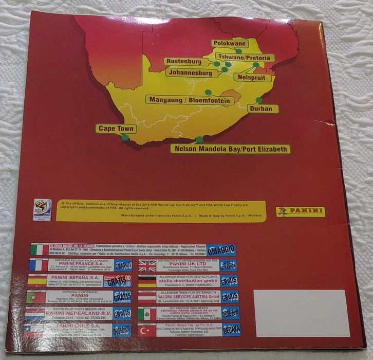 Caderneta Panini Mundial South Africa 2010