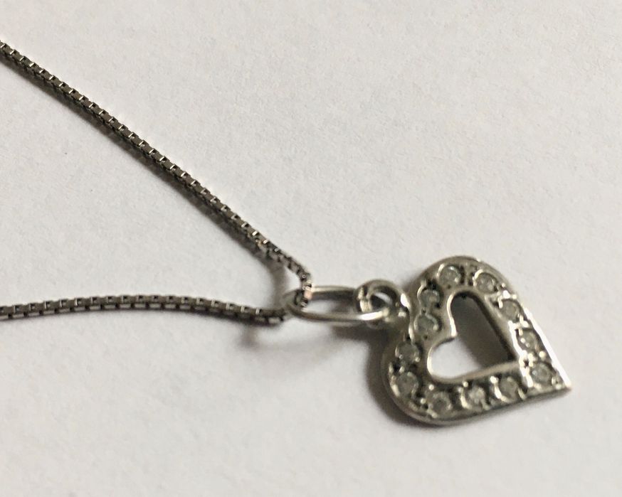 Colar com Coração de Prata