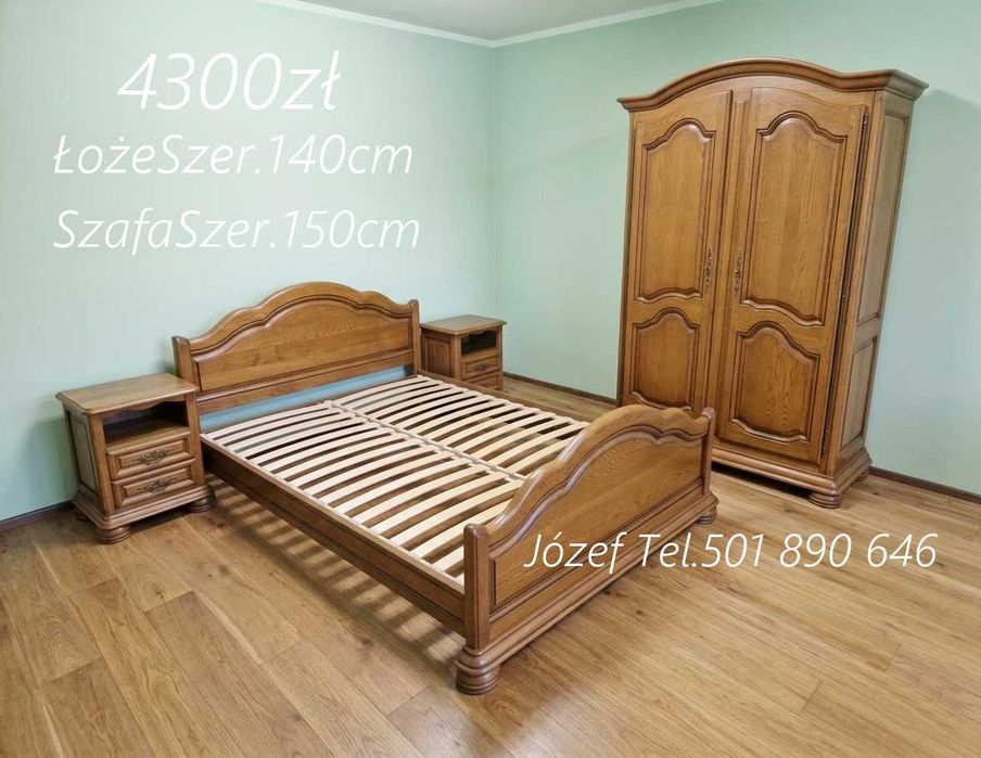 Meble do sypialni / Komplety Stylowe / Komplety Dębowe / Dowiozę