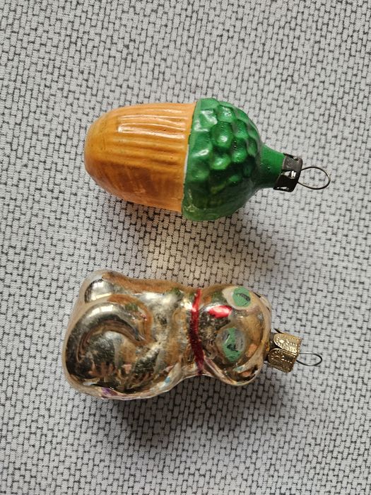 Stare ozdoby na choinkę i bombki - 19 szt.