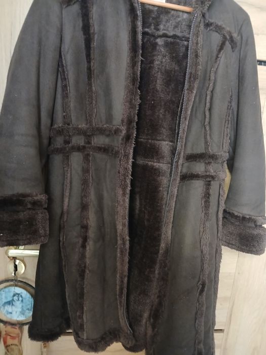 Brązowy Kożuszek M Kaptur