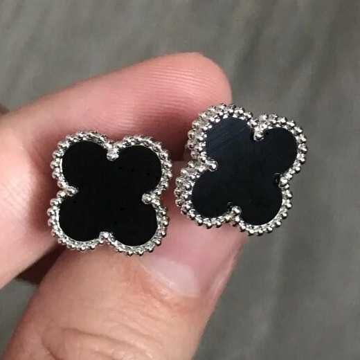 OLX-доставки нема! Нові срібні сережки у стилі VAN CLEEF 925 проби!