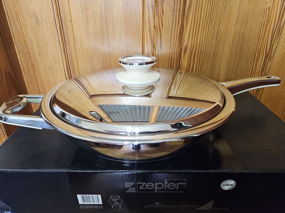 Nowa patelnia z pokrywką 3,4L 28cm URA Zepter-indukcja