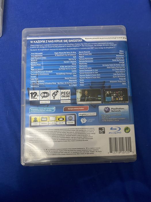 Singstar poslkie hity gra na ps3 stan jak na zdjeciach