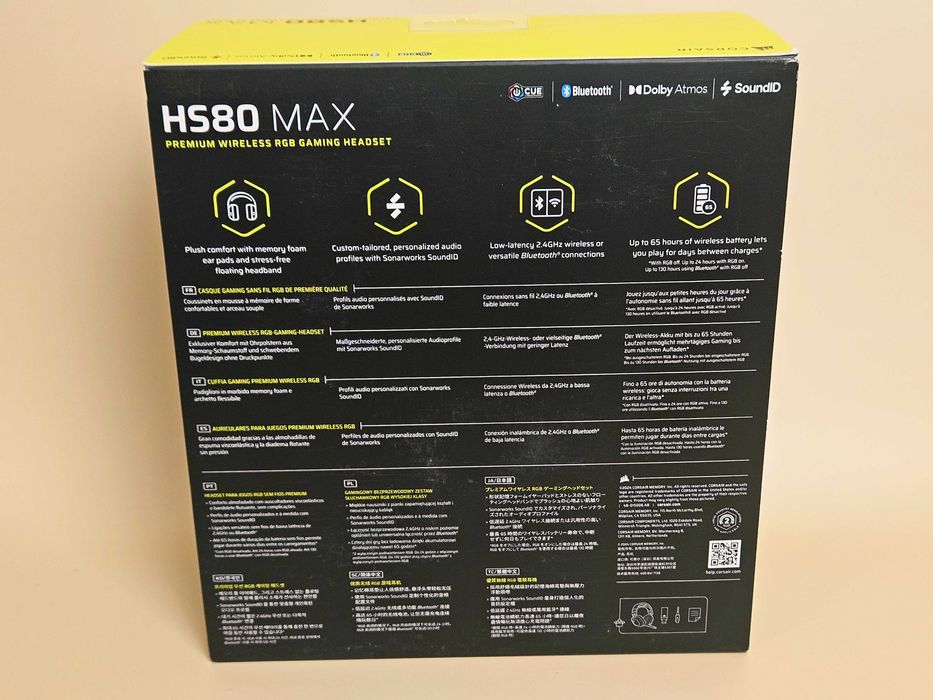 Corsair HS80 Max Wireless White бездротові навушники (CA-9011296-EU)