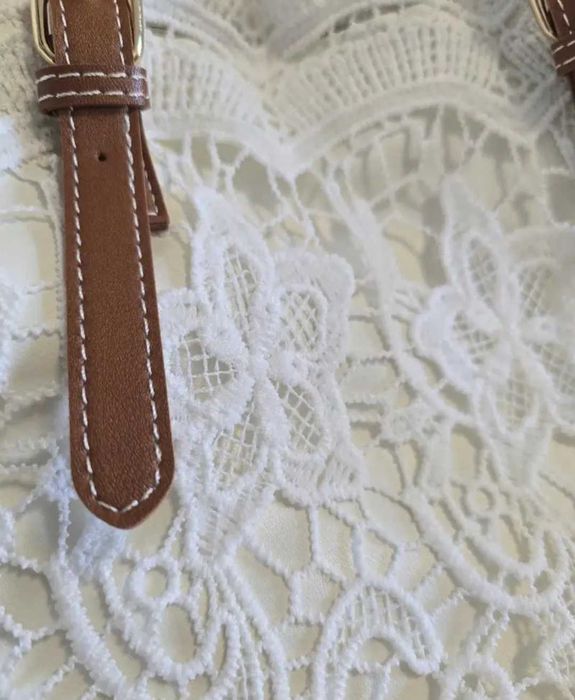 Koronkowa torebka ,torba plażowa nowa