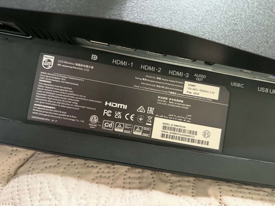 Monitor Philips 329M1RV 144hz 4k 31.5" IPS 1ms