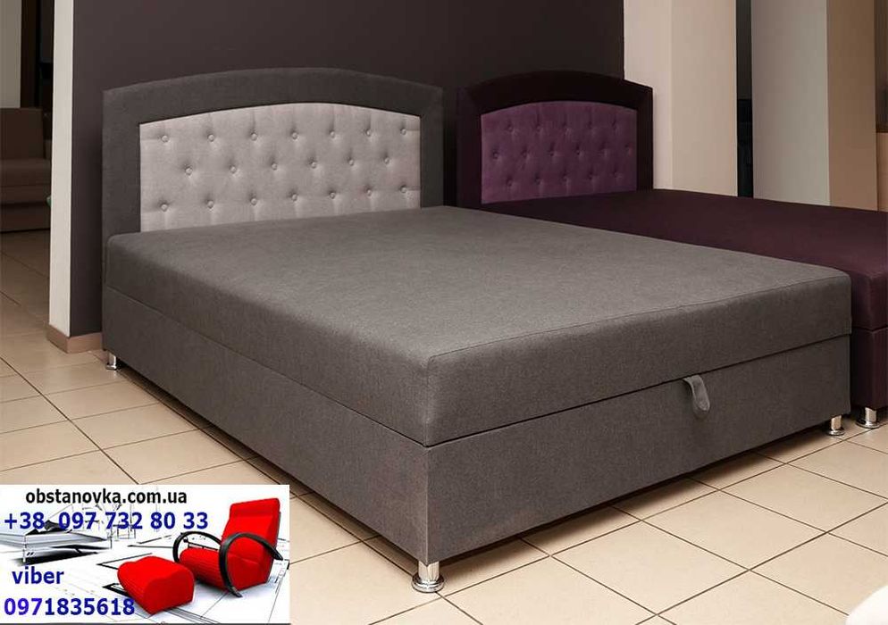 Ліжко диван Адель на підйомному механізмі з матрацом ortop вся Україна