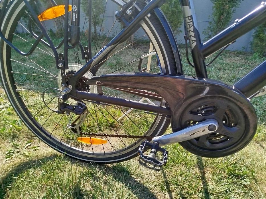 Rower Trekkingowy Miejski PEGASUS PIAZZA Koła 28 Cali Rama Alu 45 cm 18 cali Prądnica w Kole