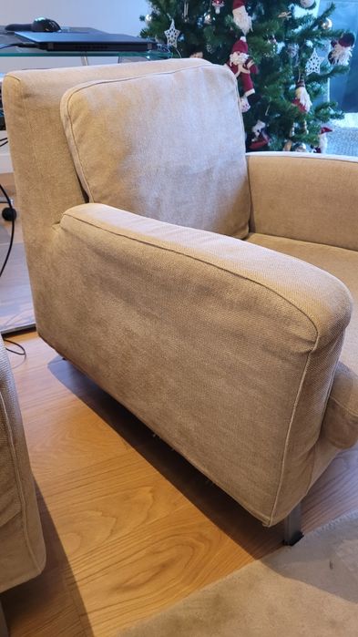 Poltronas de sala beje