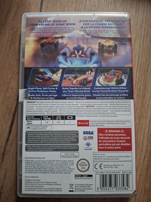 Gra Team Sonic Racing- Nintendo SWITCH