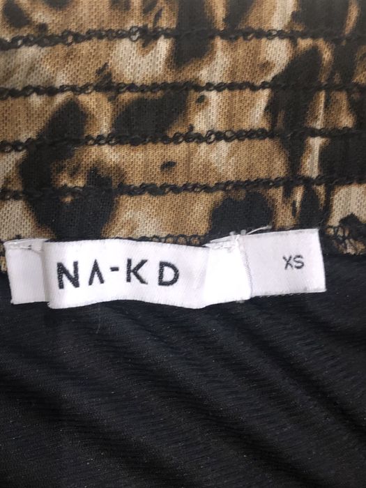 Spódnica asymetryczna w panterkę XS