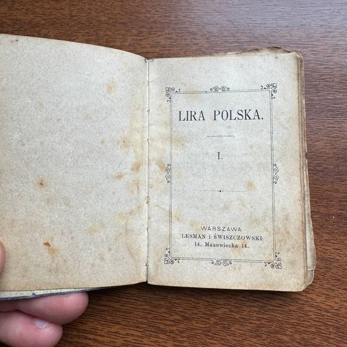 Lira Polska 1883 Warszawa Lesman i Świszczowski Unikatowe