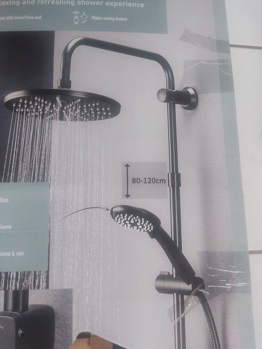 Zestaw prysznicowy LIVARNO Home Shower Riser Kit – nowy
