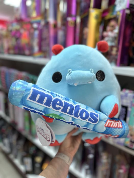 Плюшевый бегемот гіпопотам суперразмера 35 см zuru Mentos от ZURU