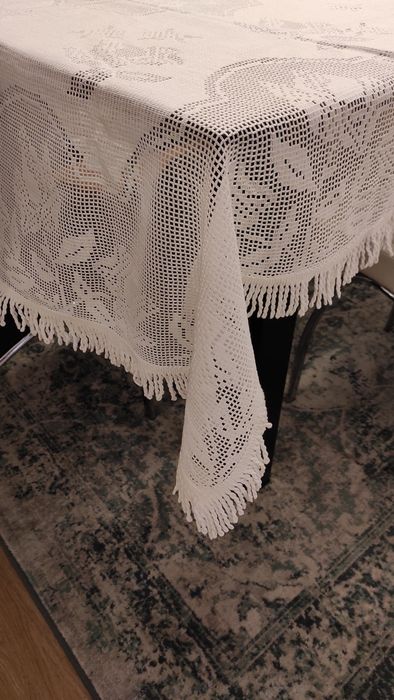 TOALHA DE RENDA ARTESANAL para mesa rectangular64752115535107123