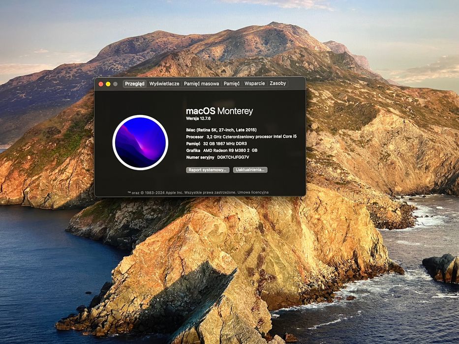 iMac 27" Retina 5K Late 2015, 32 GB RAM, 1 TB HDD-SSD fusion