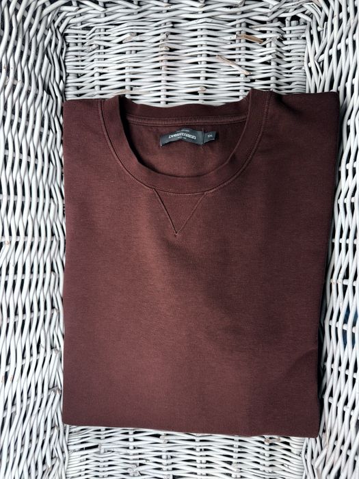 Bluza Dressmann 5XL Brązowa Czekoladowa Bawełna Basic Duży Rozmiar