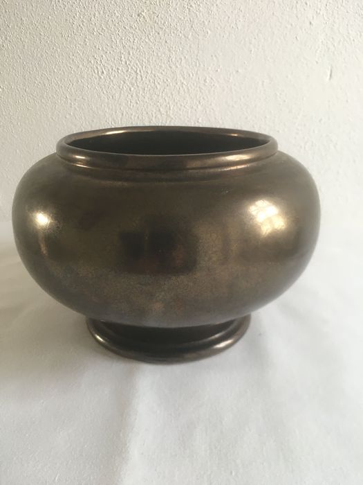 Sandra Rich conjunto cerâmica bronze dourado, 5 peças