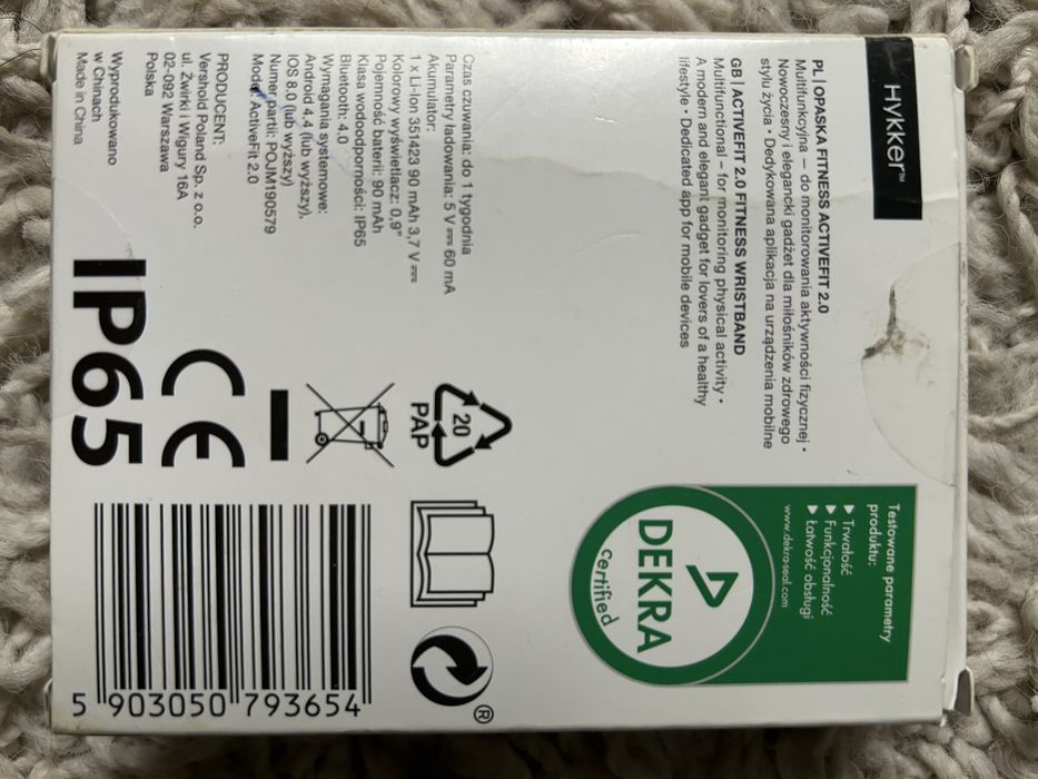 Opaska fitness czarna