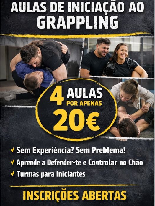 Aula de Grappling e Jiu-Jitsu (luta agarrada)