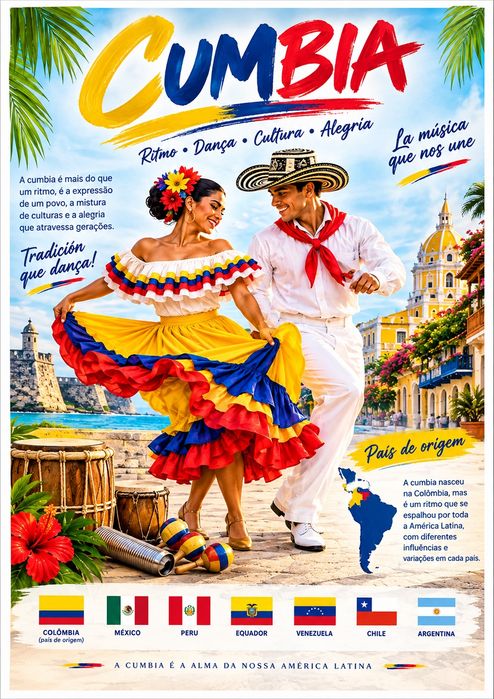 Poster novos vários tipos de dança