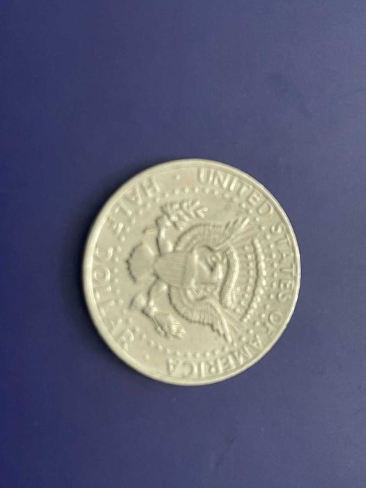 Монета 50 центов США Кеннеди  ( 1/2 доллара, half dollar )