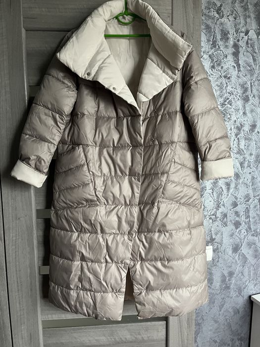 Зимовий пуховик двосторонній, розмір 46-48
