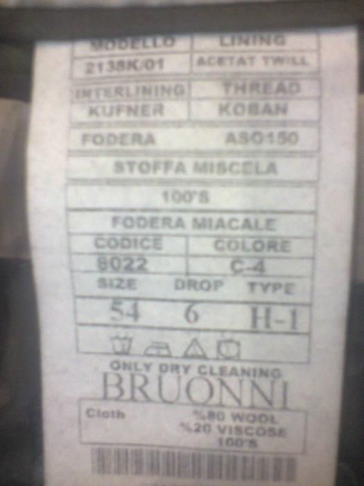 Мужской костюм Bruonni