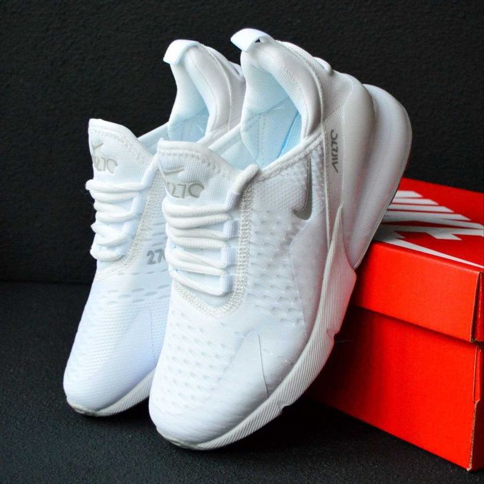 Nike Air Max 270 White Білі кросівки жіночі найк аір макс аир кроссовки